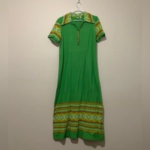 Vintage green dress.